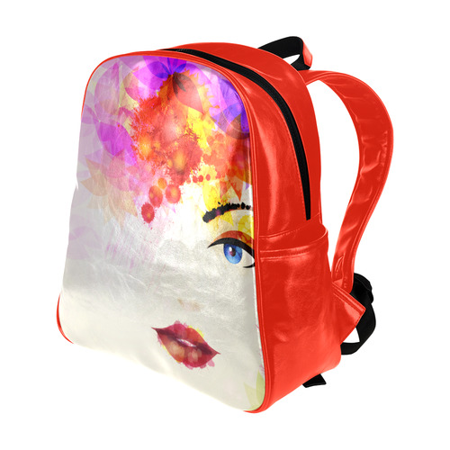 Face Multi-Pockets Backpack (Model 1636)