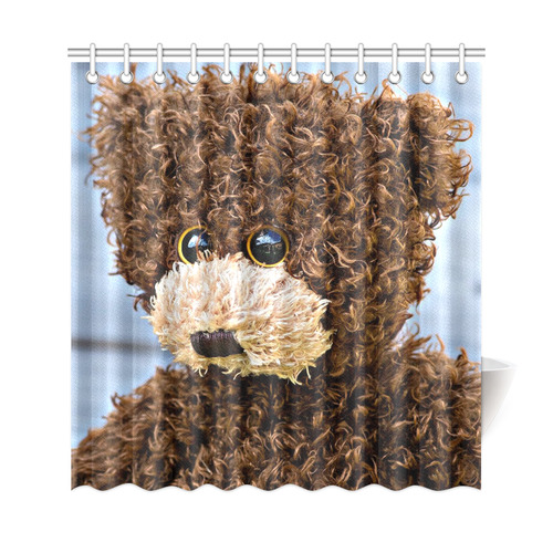 adorable Teddy 3 by FeelGood Shower Curtain 69"x72"