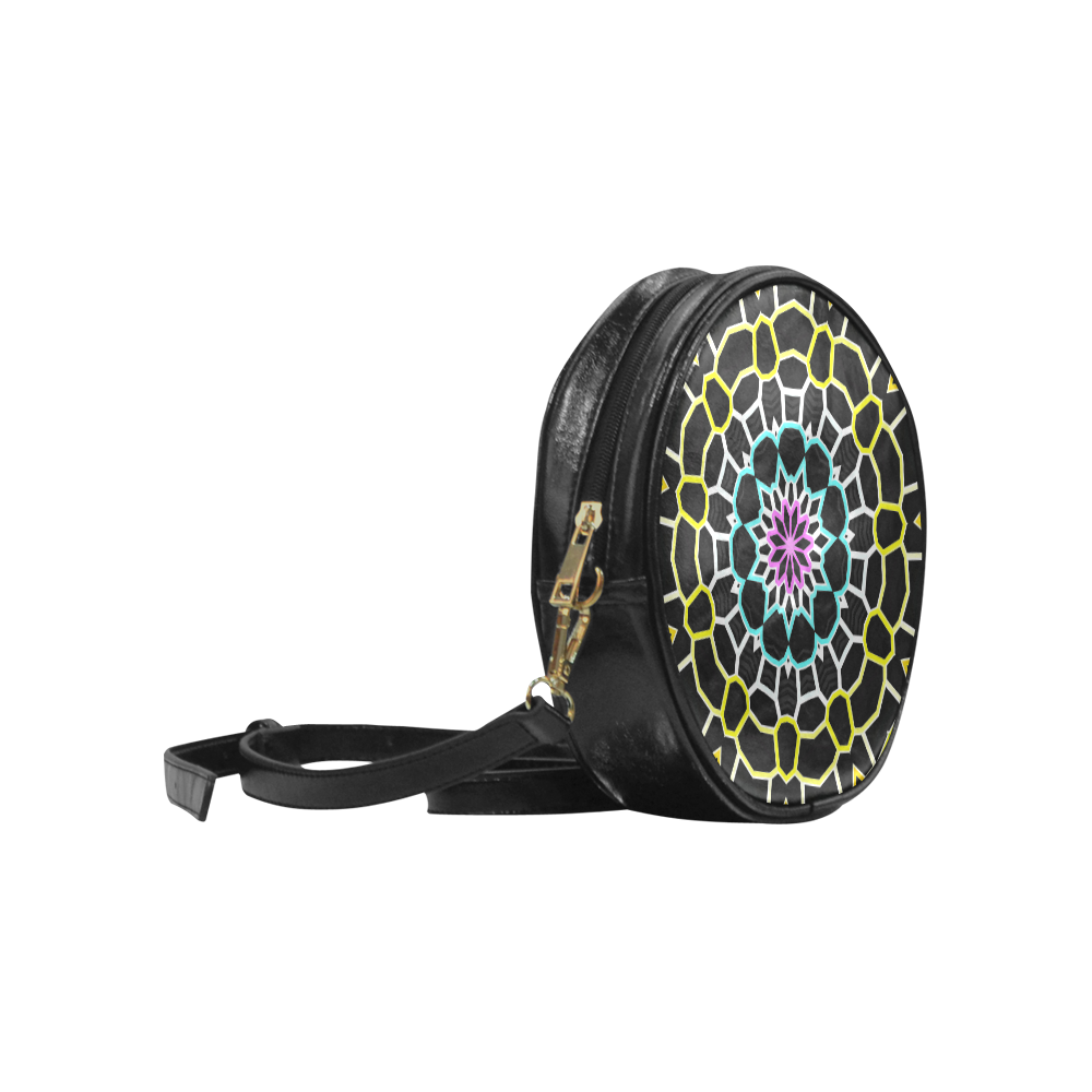 Live Line Mandala Round Sling Bag (Model 1647)