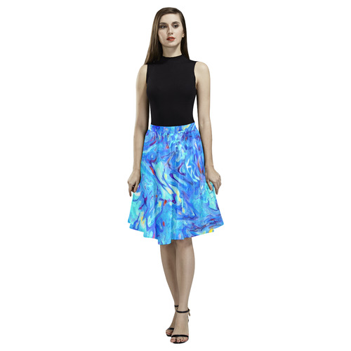 Snowstorm Party Melete Pleated Midi Skirt (Model D15)