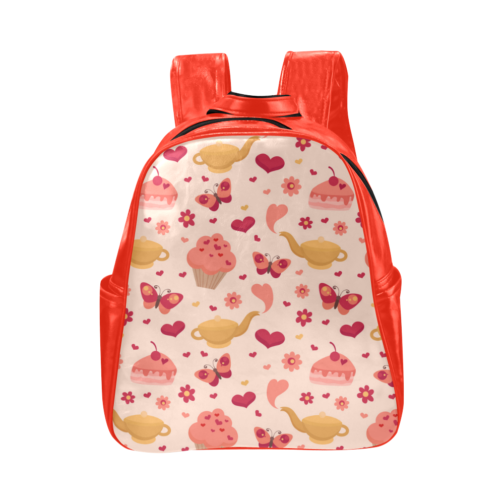 Sweets Backpack Multi-Pockets Backpack (Model 1636)