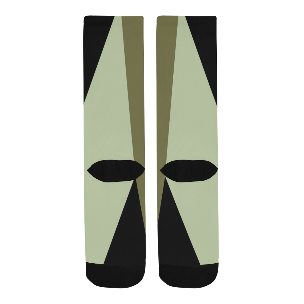 green and black Trouser Socks