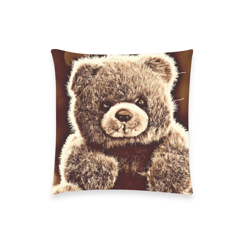 adorable Teddy 1 by FeelGood Custom  Pillow Case 18"x18" (one side) No Zipper