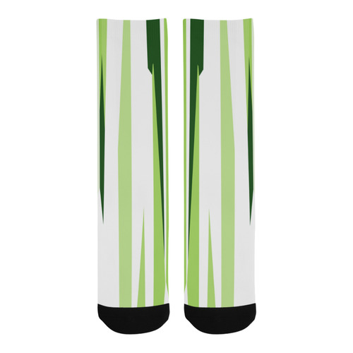 green and white Trouser Socks