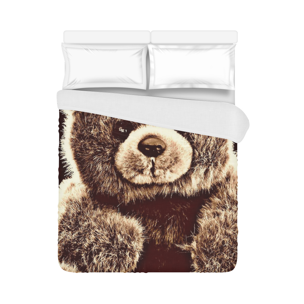 adorable Teddy 1 by FeelGood Duvet Cover 86"x70" ( All-over-print)