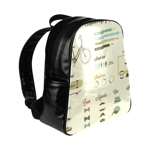 Hip Multi-Pockets Backpack (Model 1636)