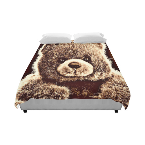 adorable Teddy 1 by FeelGood Duvet Cover 86"x70" ( All-over-print)