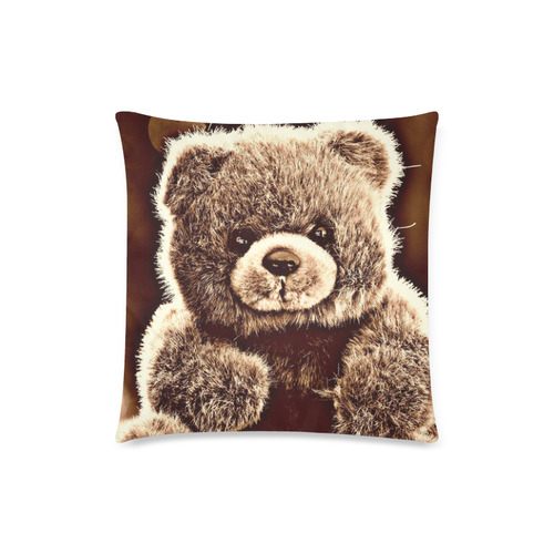 adorable Teddy 1 by FeelGood Custom Zippered Pillow Case 18"x18" (one side)