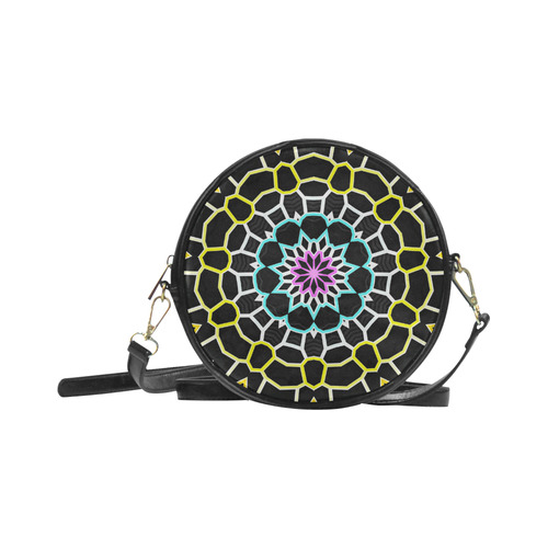 Live Line Mandala Round Sling Bag (Model 1647)