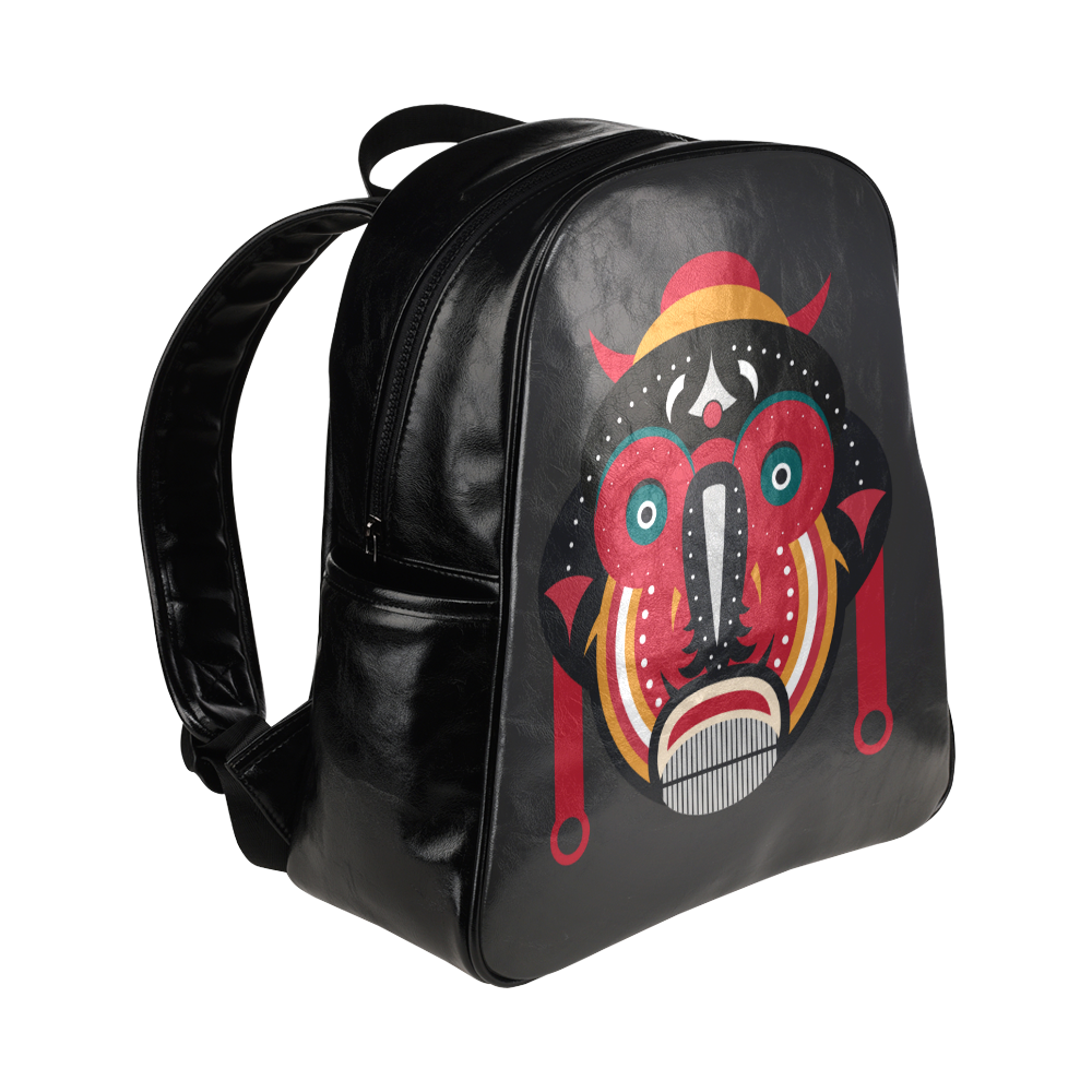 Ethnic African Tribal Art Multi-Pockets Backpack (Model 1636)