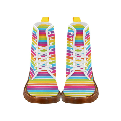 rainbow stripes Martin Boots For Women Model 1203H