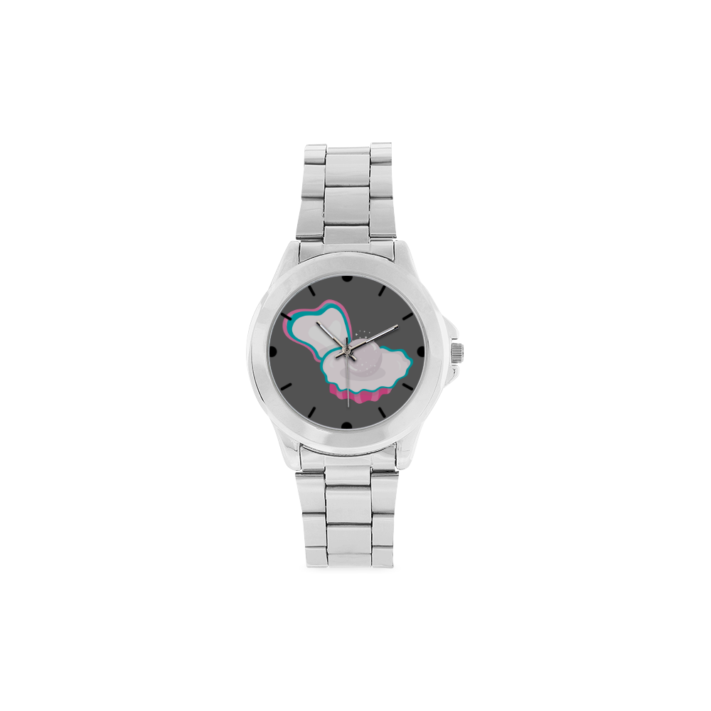 Pearl Time Unisex Stainless Steel Watch(Model 103)