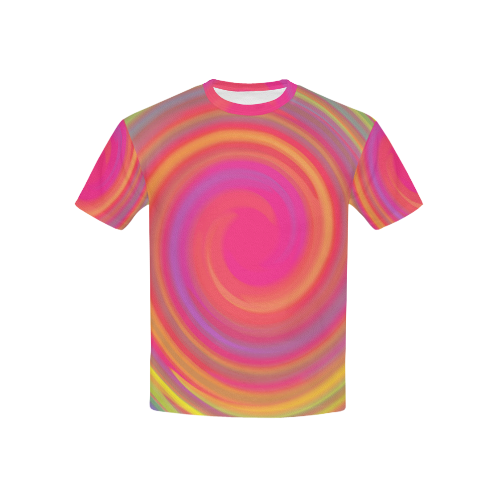 Rainbow Swirls Kids' All Over Print T-shirt (USA Size) (Model T40)