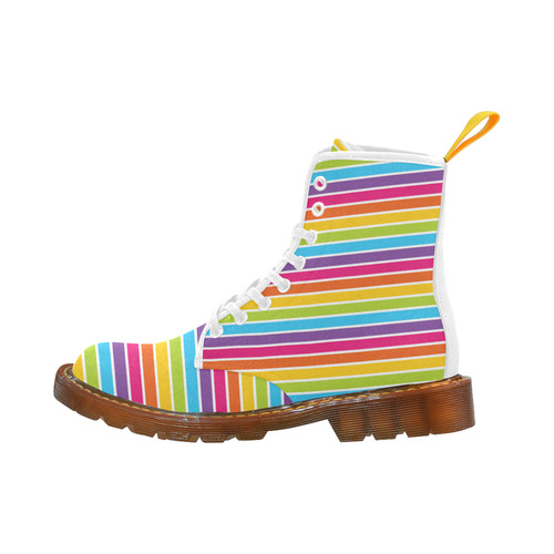 rainbow stripes Martin Boots For Women Model 1203H