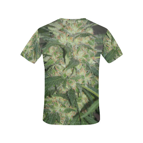 Green Crack All Over Print T-Shirt for Women (USA Size) (Model T40)