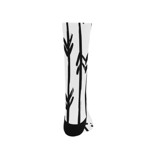 black and white doodle arrows Trouser Socks