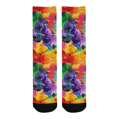 ccolorful loral print Trouser Socks