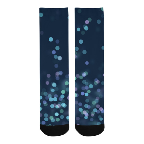 blue bokeh Trouser Socks