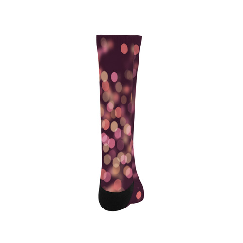 burgundy bokeh Trouser Socks