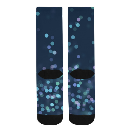 blue bokeh Trouser Socks