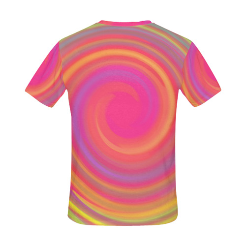 Rainbow Swirls All Over Print T-Shirt for Men (USA Size) (Model T40)