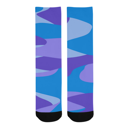 blue and purple camo Trouser Socks