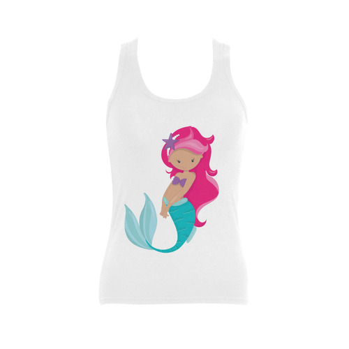 Mermaid Marie Tank Women's Shoulder-Free Tank Top (Model T35)