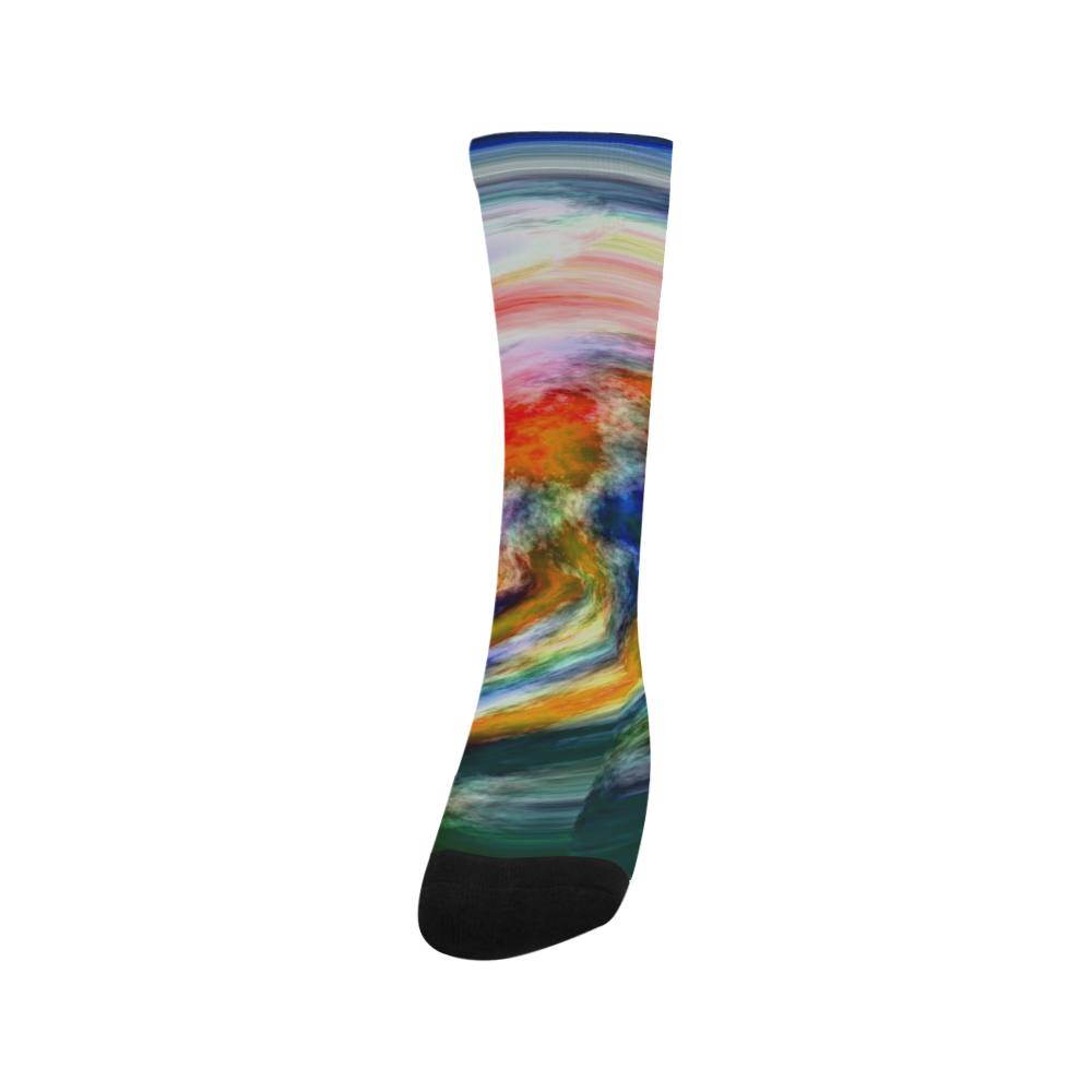 watercolor swirl Trouser Socks