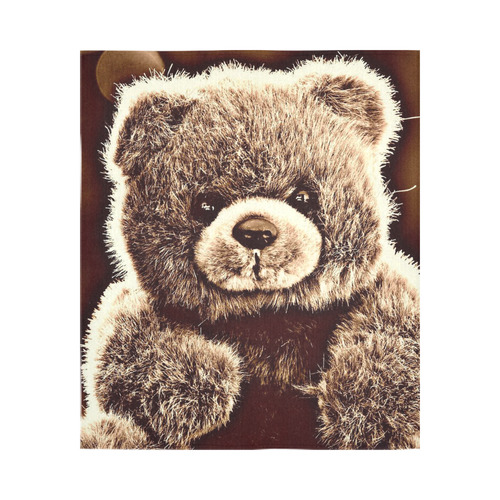 adorable Teddy 1 by FeelGood Cotton Linen Wall Tapestry 51"x 60"