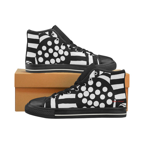 Popop. Inspired by the Magic Island of Gotland. Men’s Classic High Top Canvas Shoes (Model 017)