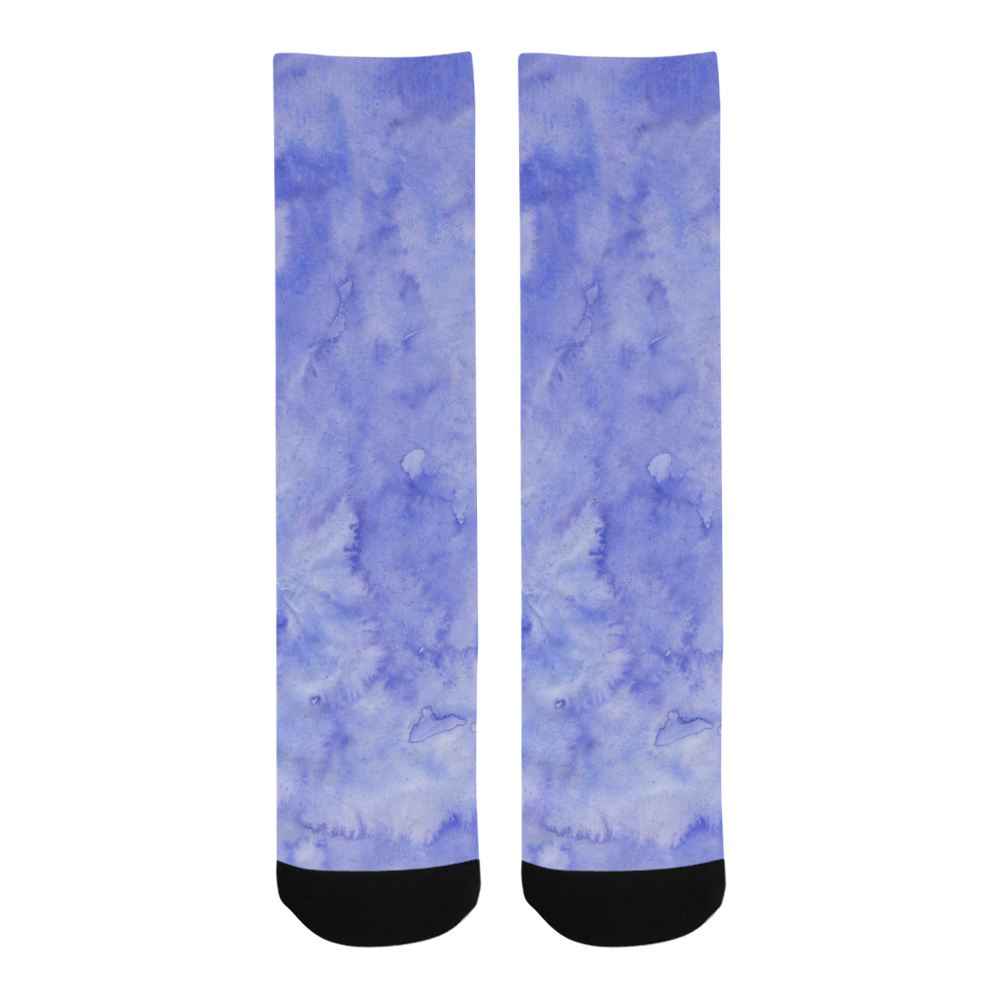 purple fluid watercolors Trouser Socks