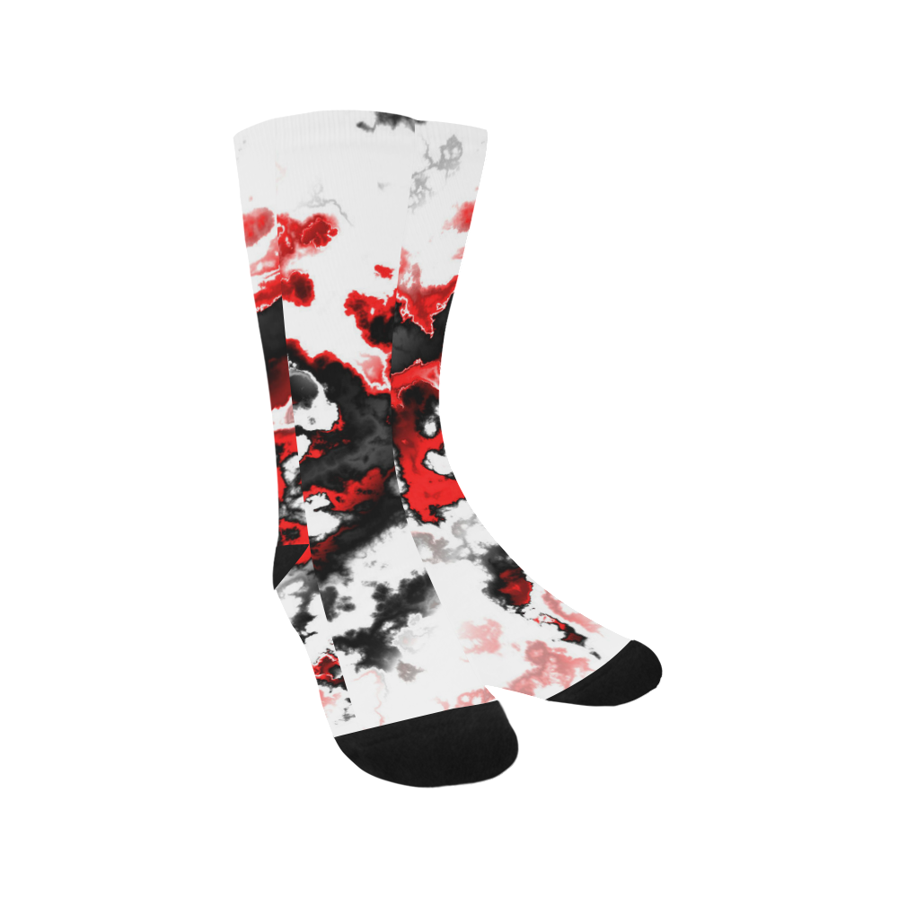 red black white 3 Trouser Socks