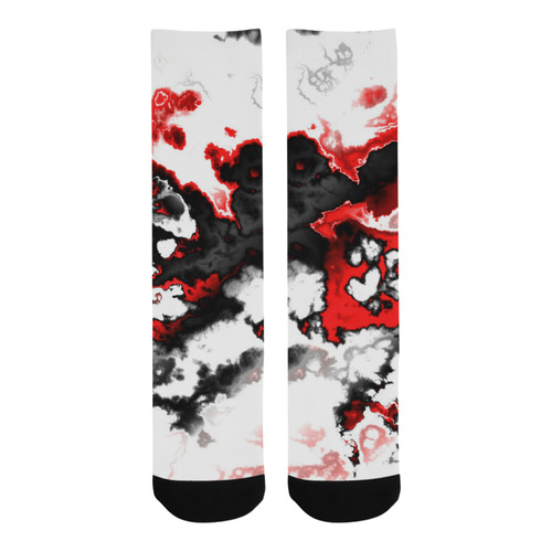 red black white 3 Trouser Socks