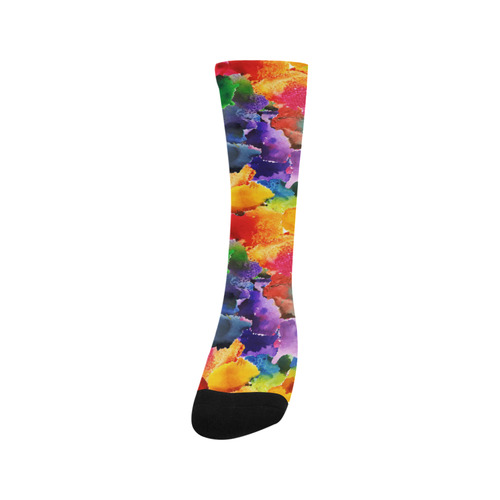 ccolorful loral print Trouser Socks