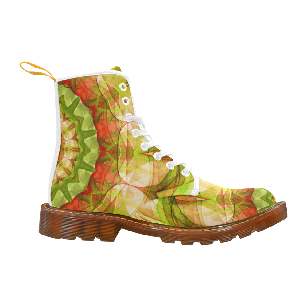 red green apples holistic mandal abstract Martin Boots For Women Model 1203H