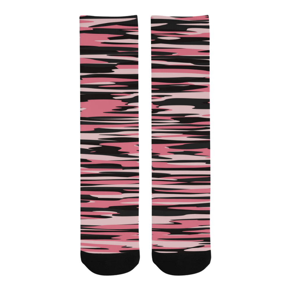 PINK and black tiger camo Trouser Socks