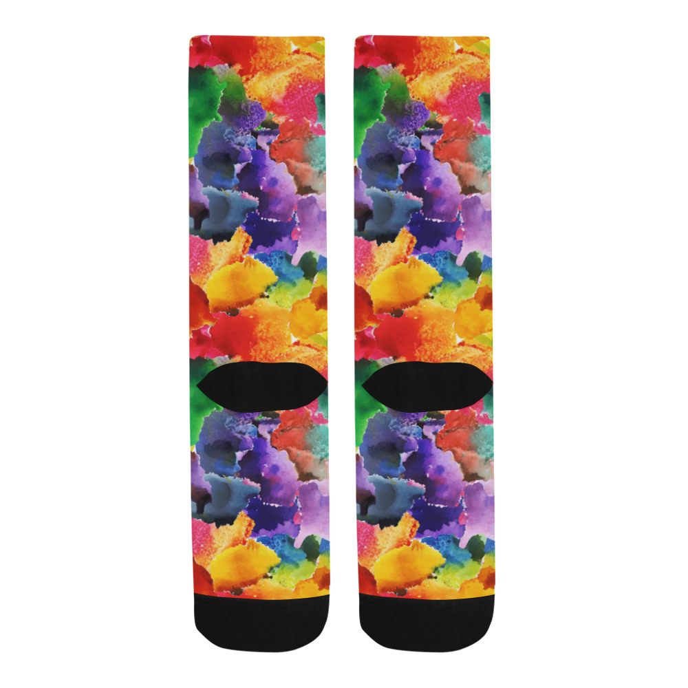 ccolorful loral print Trouser Socks