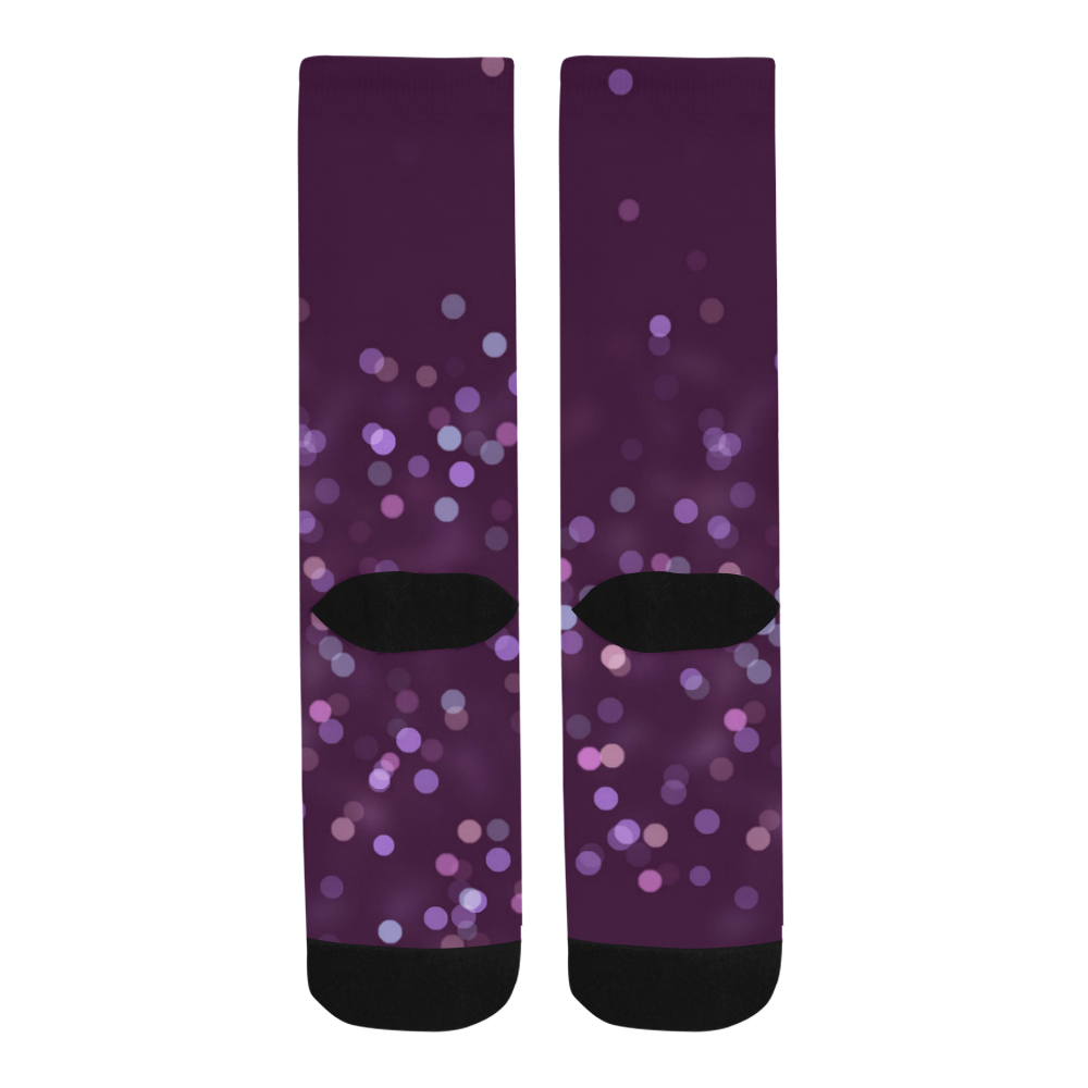 violet bokeh Trouser Socks
