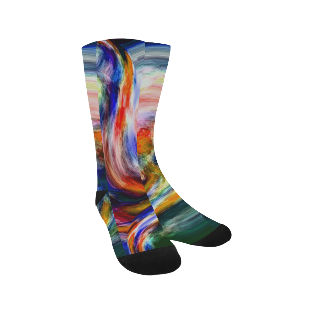 watercolor swirl Trouser Socks