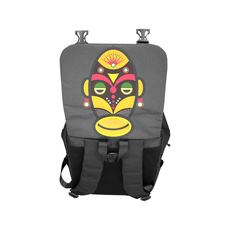 African Traditional Tribal Mask Casual Shoulders Backpack (Model 1623)