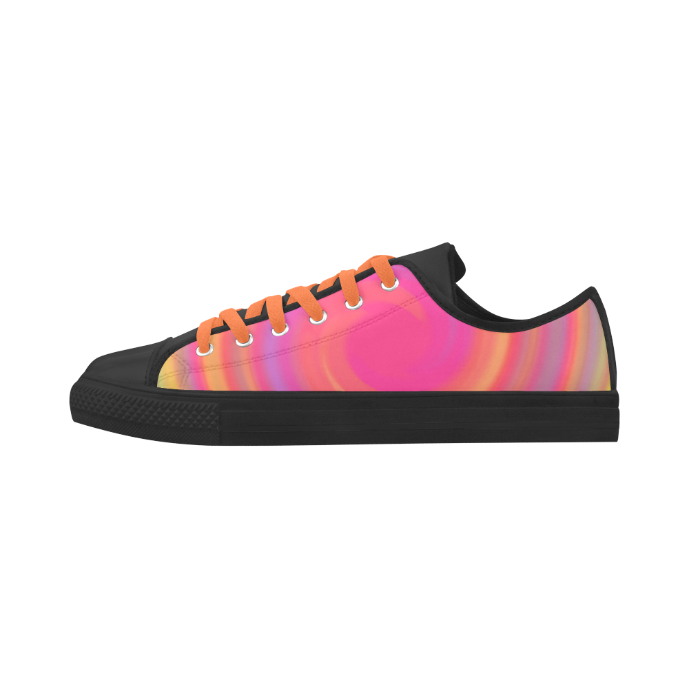 Rainbow Swirls Aquila Microfiber Leather Men's Shoes (Model 031)