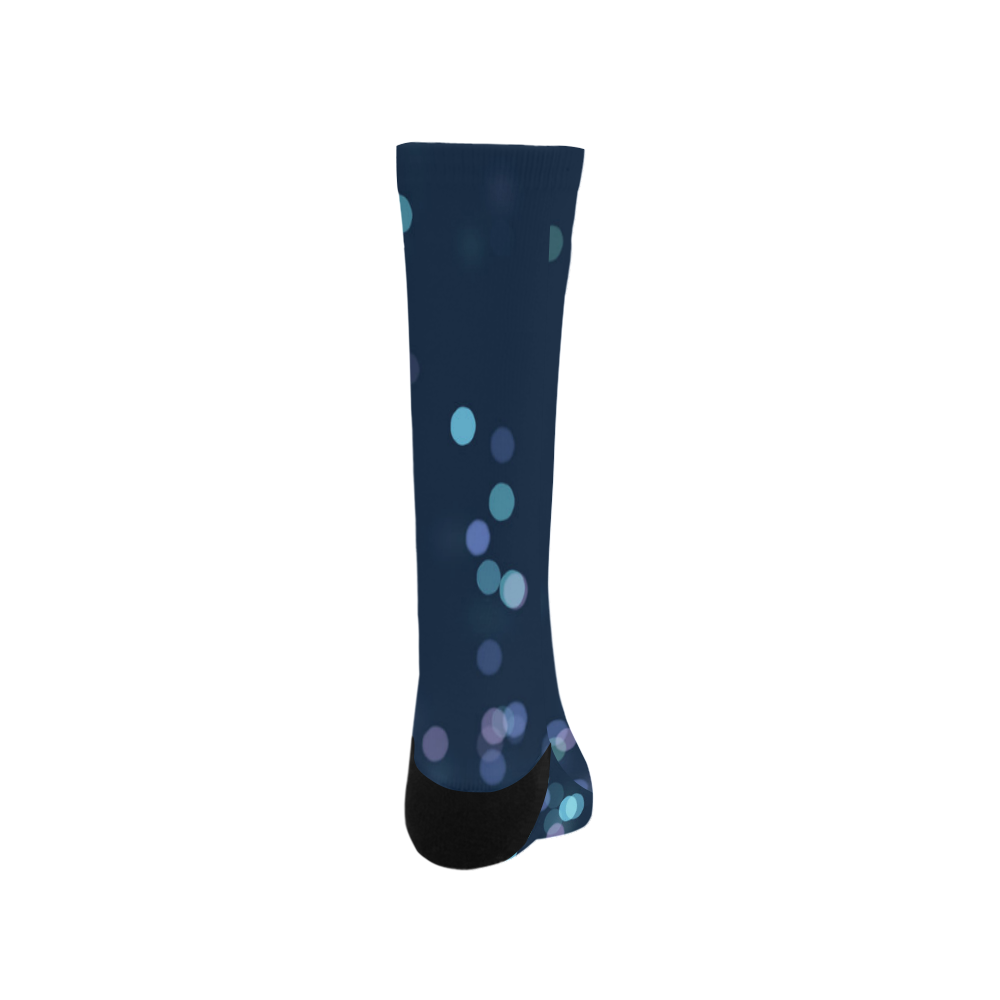 blue bokeh Trouser Socks