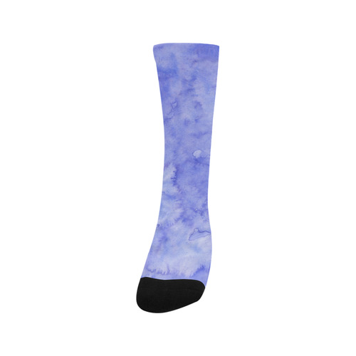 purple fluid watercolors Trouser Socks