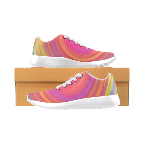 Rainbow Swirls Men’s Running Shoes (Model 020)