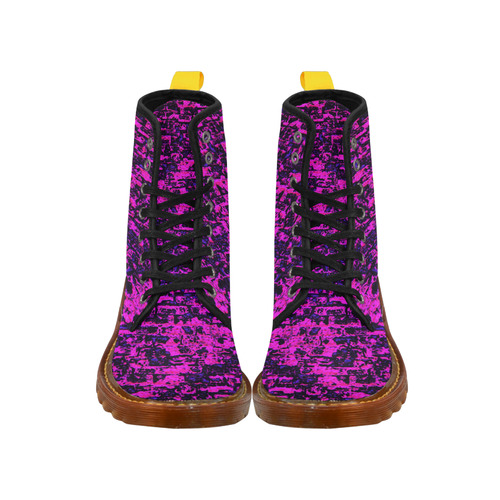 Brick Wall (Hot Pink/Black) Martin Boots For Women Model 1203H