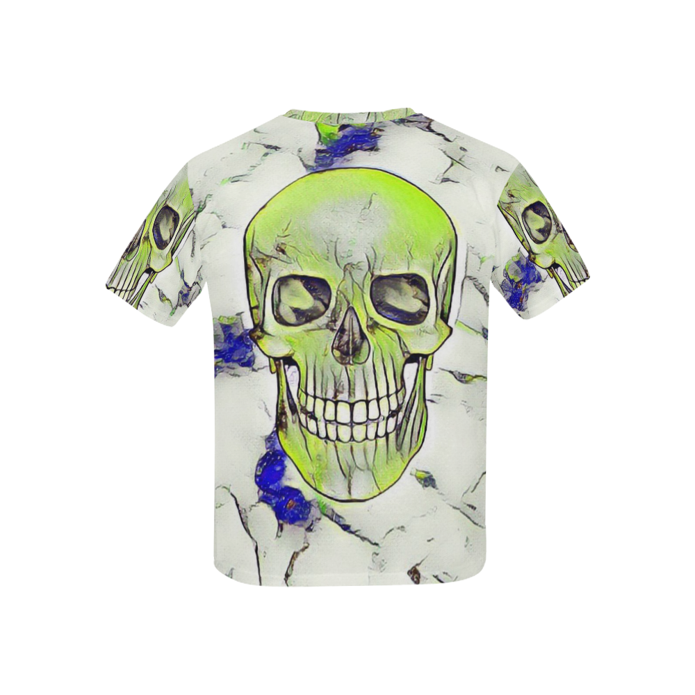 funny Color Skull A by JamColors Kids' All Over Print T-shirt (USA Size) (Model T40)