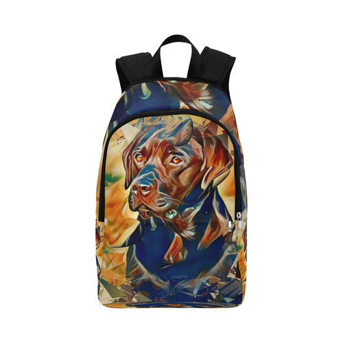 Labrador Popart Drops by Nico Bielow Fabric Backpack for Adult (Model 1659)