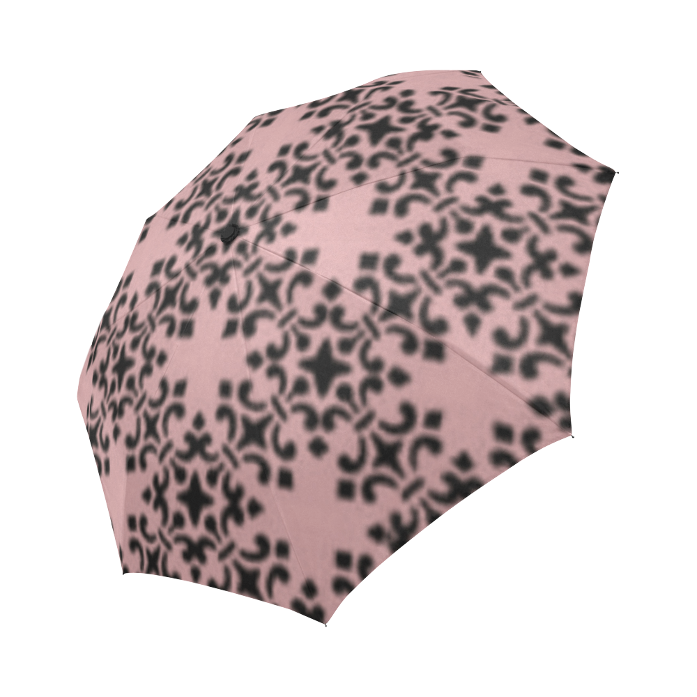 Bridal Rose Damask Auto-Foldable Umbrella (Model U04)
