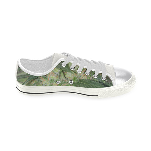 Green Crack Women's Classic Canvas Shoes (Model 018)