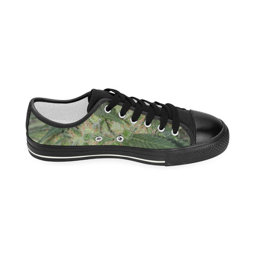 Green Crack Women's Classic Canvas Shoes (Model 018)